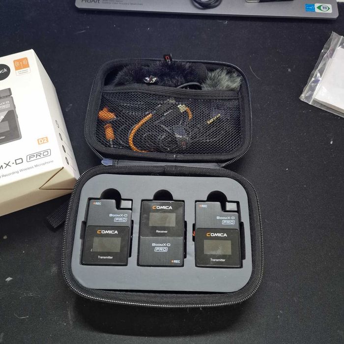 Comica BoomX-D2 Pro Microphone Wireless (2TX+RX) 2.4G - Preto