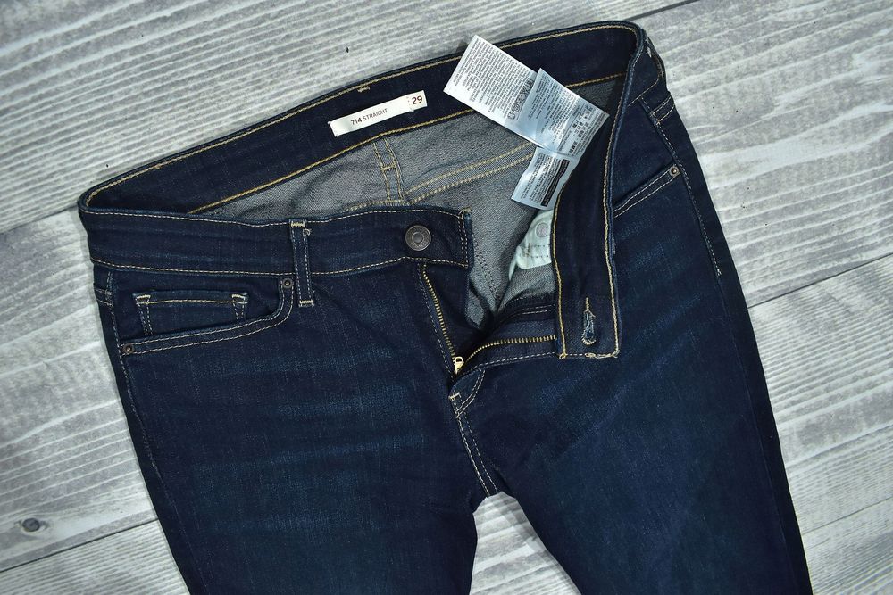 Levis 714 Straight Jeansy Damskie Spodnie W29 L34