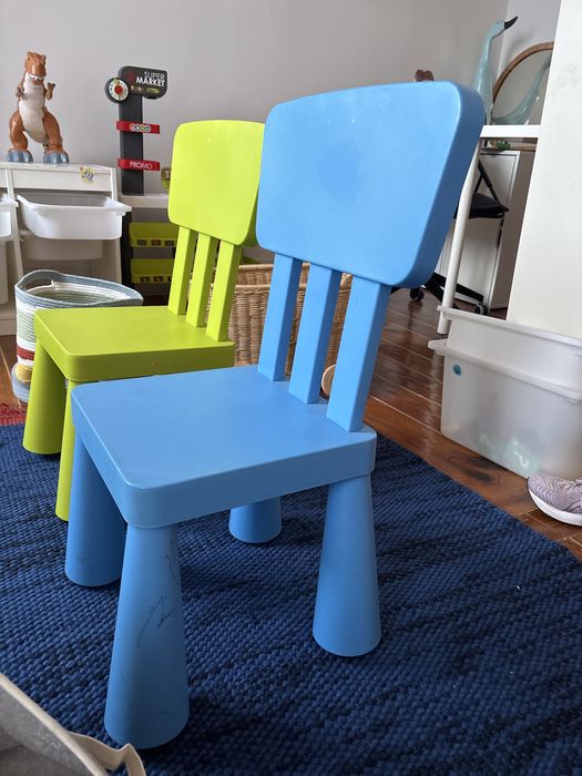 2 cadeiras crianca plastico (ikea)