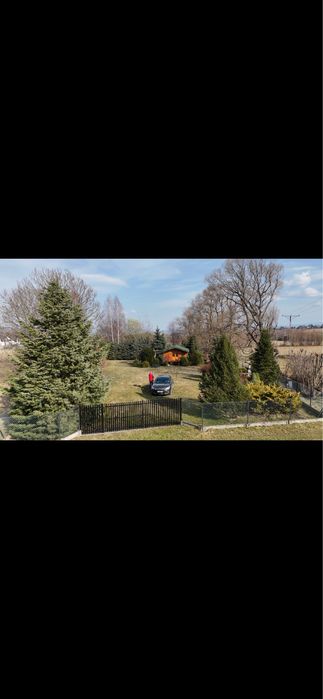 Działka Lipowa ogrodzona z domkiem