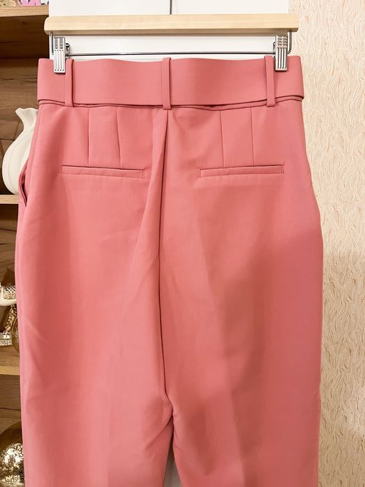 Брюки рожеві М розмір Zara