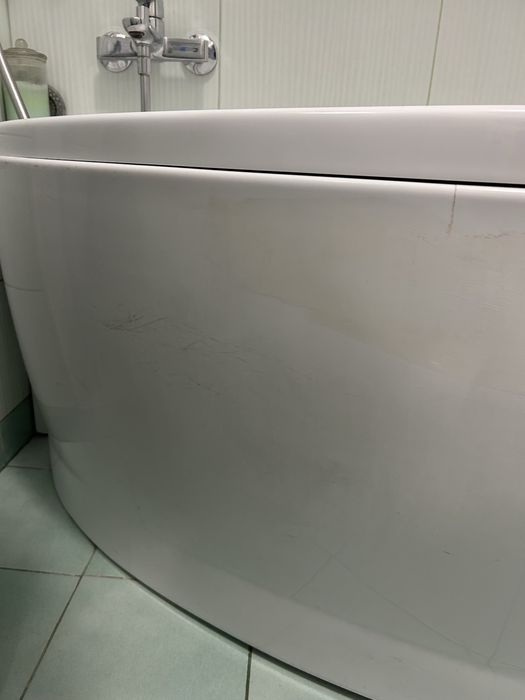 Plastikowy panel przedni wanna osłona osłonka obudowa do wanny biała
