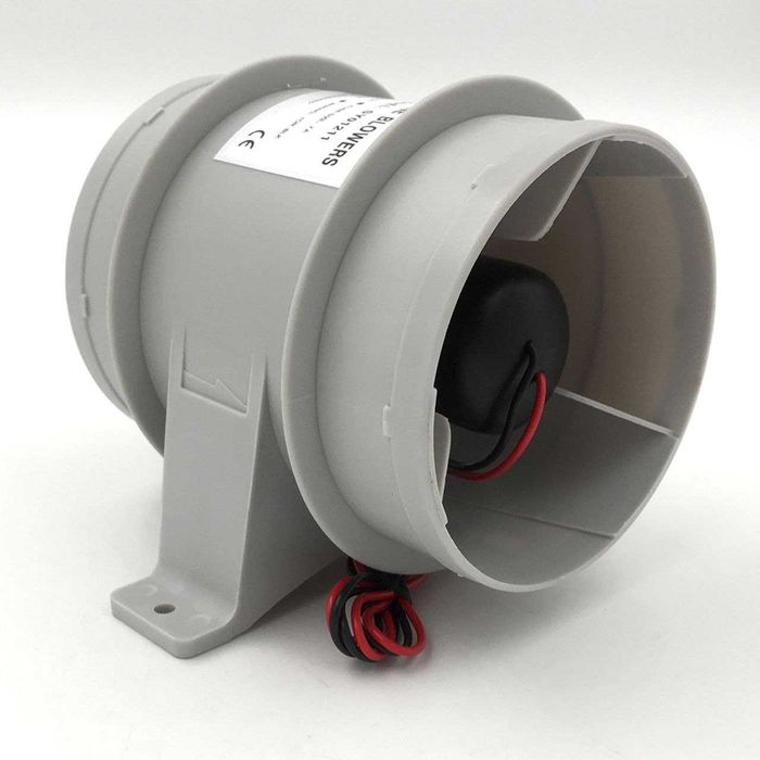 Вентилятор 12 V канальний d 100 мм Standart вологостійкий