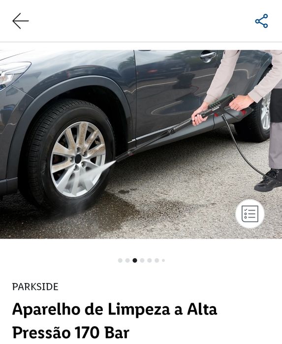 Máquina lavar limpar alta pressão 170 bar PARKSIDE