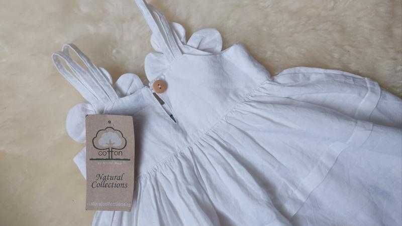 Летнее детское хлопковое платье сарафан natural collections