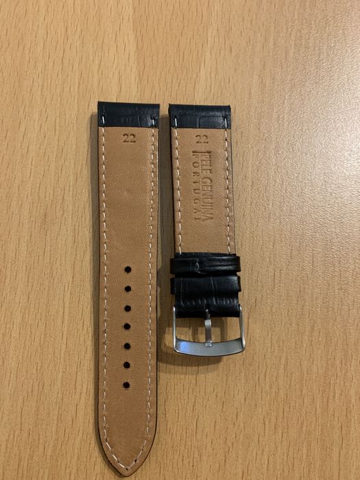 Pulseira de relogio em pele