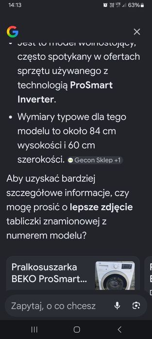 Pralka beko ProSmartInverter