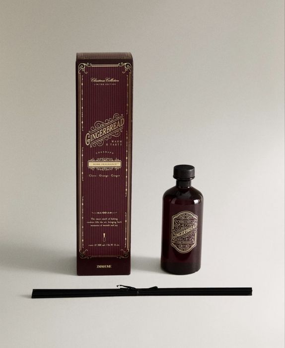 (500 ML) Difusor Em Sticks GINGERBREAD Zara Home NOVO