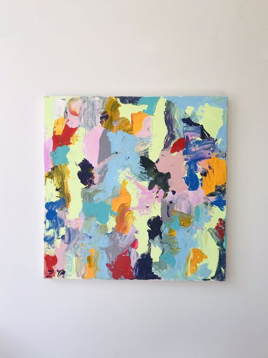 Картина Абстракция, холст, акрил, 40х40 см.