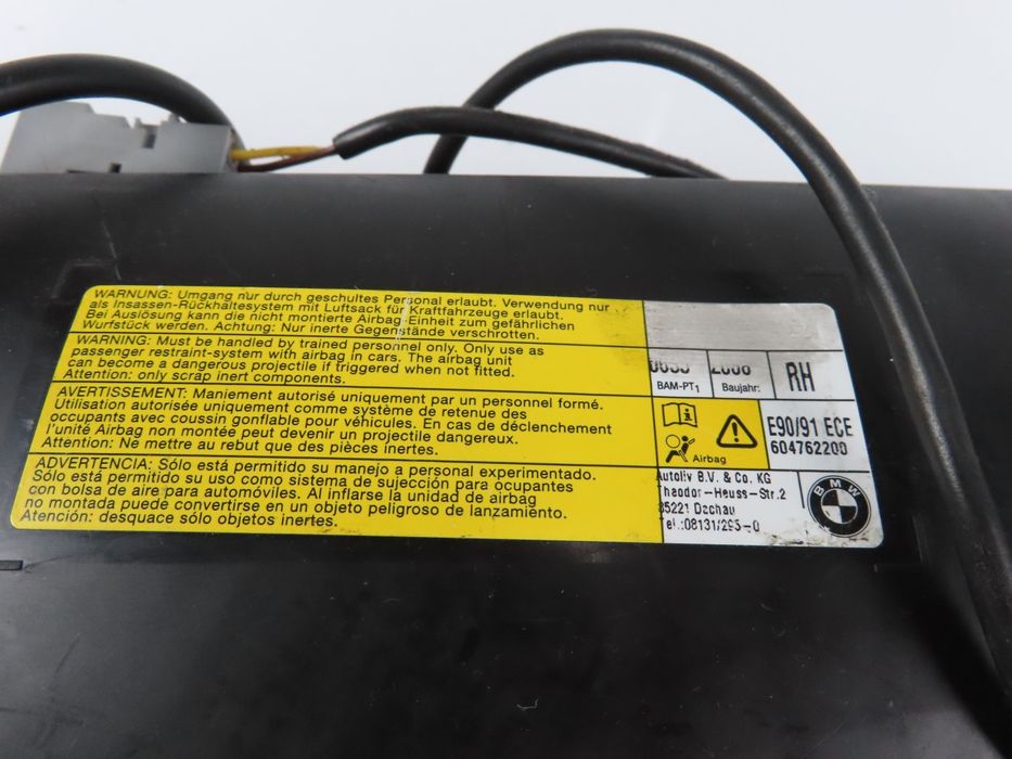 Airbag Do Banco Bmw 3 Ref: 72127153620