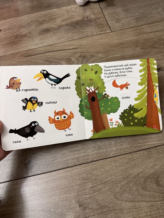 Федієнко інтерактивна книжка з рухомими елементами Тварини в лісі