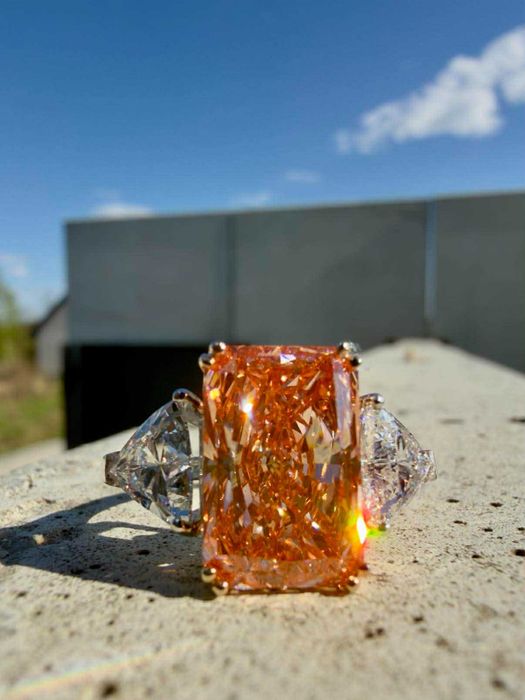 Fancy Vivid PINK - Pierścionek CVD 8,08ct p.13