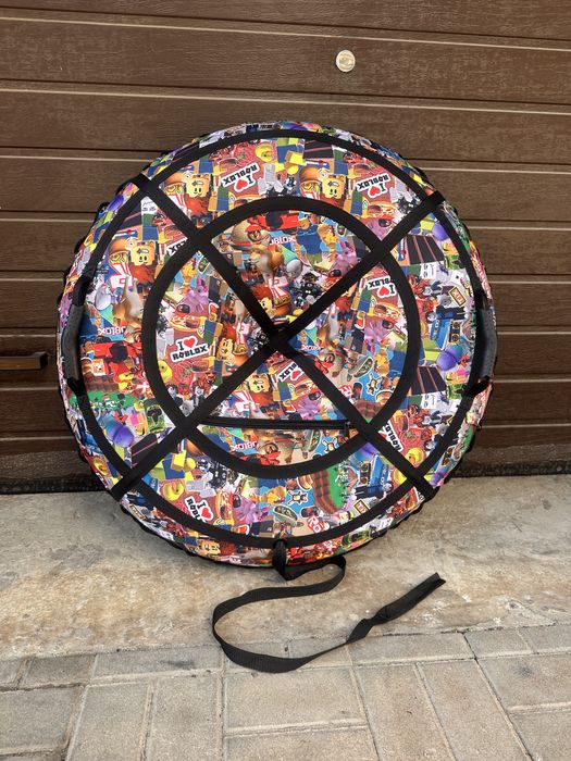 Зимовий тюбінг 100; 120см • Щільна тканина • Камера в комплекті / без