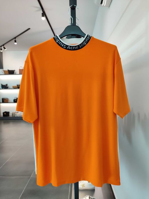 Футболка Acne Studios Extorr Logo T-Shirt Orange