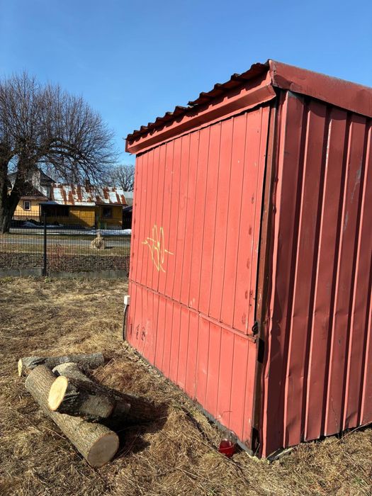 Kiosk Kontener Barak Garaż blaszany na budowe