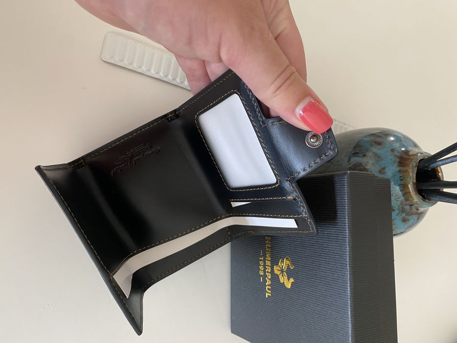 Carteira Pele Genuína Proteção RFID c/ porta moedas