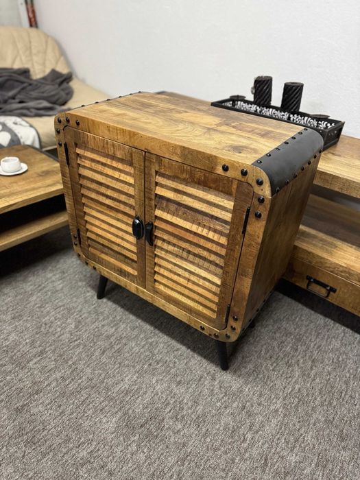 Wyjatkowa szafka komoda szafeczka boczna nocna styl kolonialny F-vat