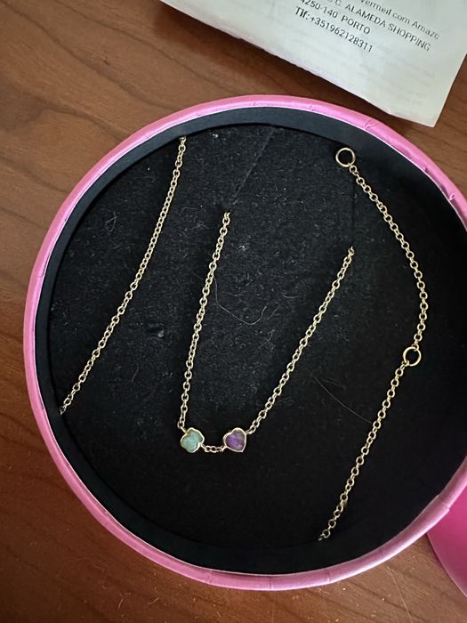 Colar TOUS Glory em prata Vermeil com Amazonite e Ametista