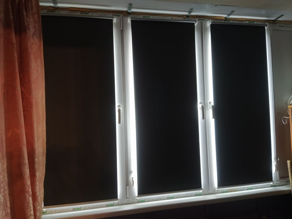 Тканеві ролети Блек-аут 100%, Тканевые ролеты Блек-аут,Тканинні ролети