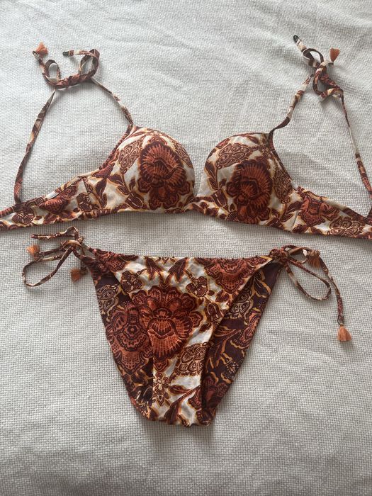 Bikini strój kąpielowy dwuczęściowy 75C M Women’secret pomarańczowy