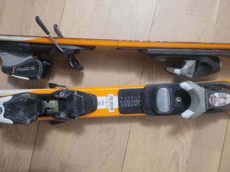 Дитячі гірські лижі Rossignol Radical JR (120 см) + кріплен