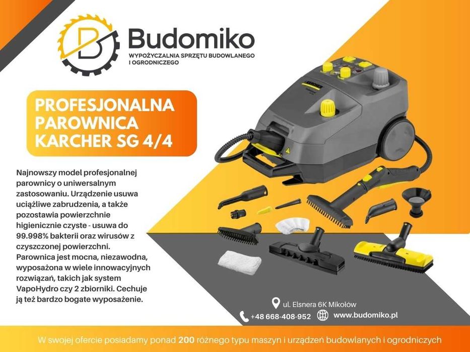Wynajem myjka cisnieniowa  spalinowa Karcher/ gorąca woda /talerz