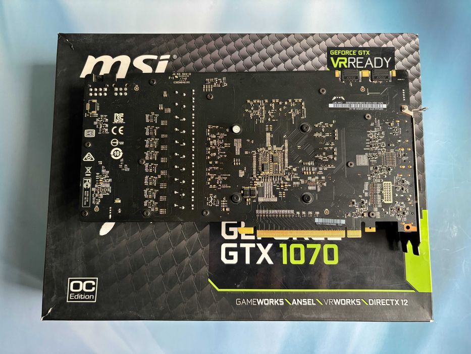 Відеокарта MSI ARMOR GeForce GTX 1070 8Gb OC Edition / видеокарта 1070