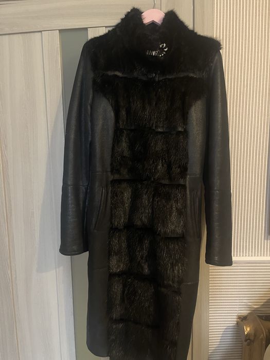 Натуральная дубленка с норкой