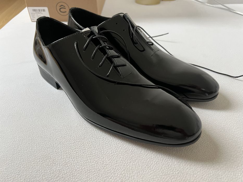 Lancerto oksfordki geronimo r. 43 nowe skóra pantofle, buty na wesele, smoking