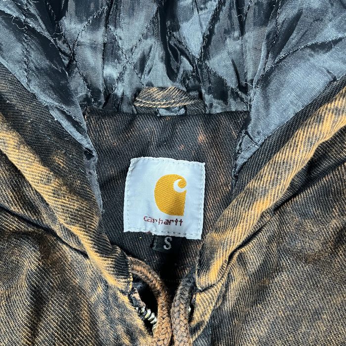 Carhartt Rework Jacket Casaco Acid Wash Castanho - Tamanho S