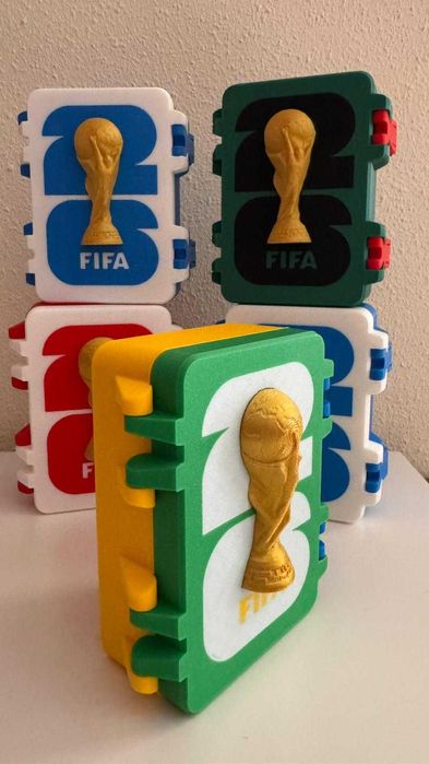 Caixa Premium para Cromos da Copa | Até 500 Figurinhas | Várias Cores