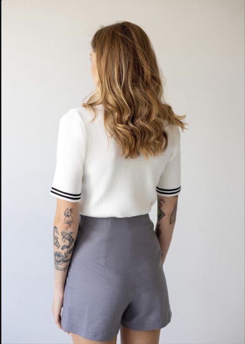 Нова спідниця-шорти 44 р., сіра, подовжена