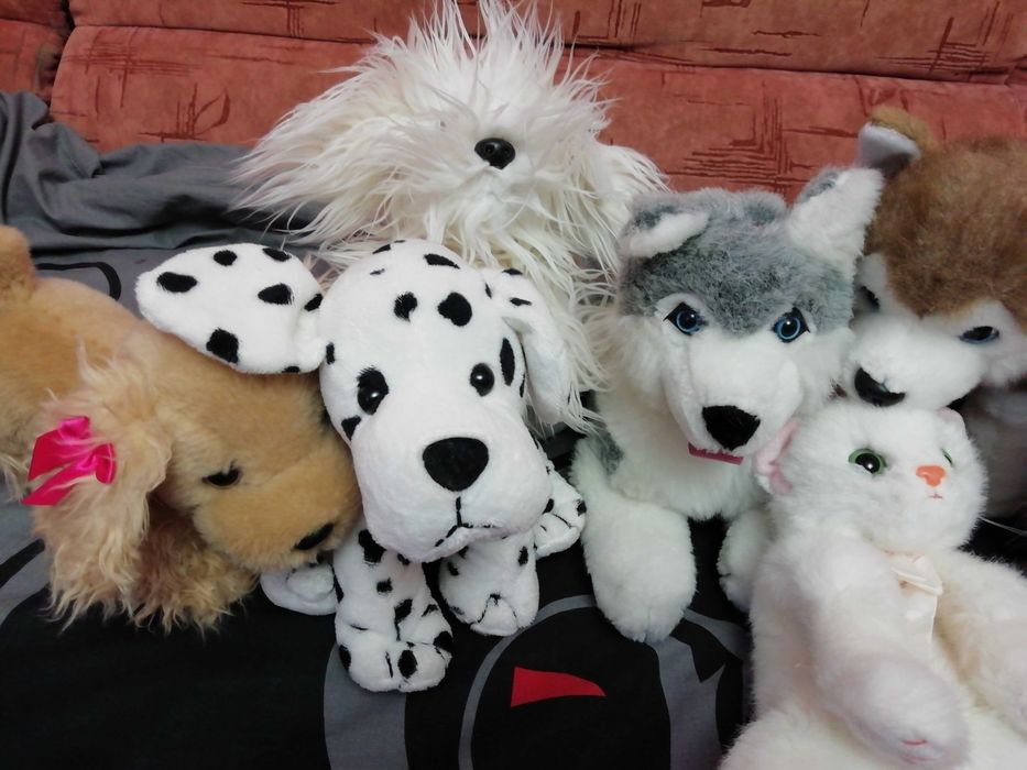 Плюшевый щенок Болонка Далматин Спаниель