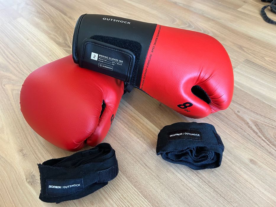 Luvas de boxe / kickboxing 8oz + ligaduras