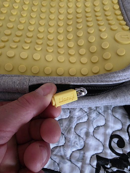 Сумка для ноута  Upixel Textile Сіра з жовтим для ноута -планшета 13"