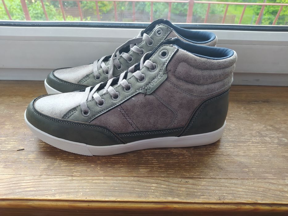 Buty Guess GM Joaquin Men 10 Size Brown Hightop Fashion Sneaker NOWE