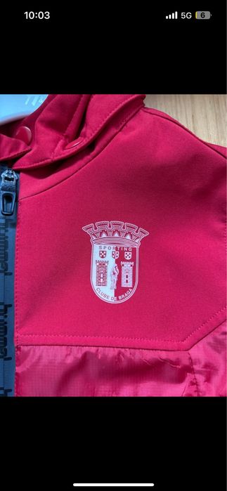 Casaco SC Braga meia estação