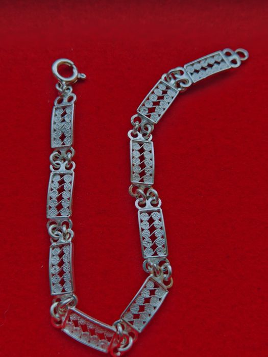 Pulseira de prata filigrana