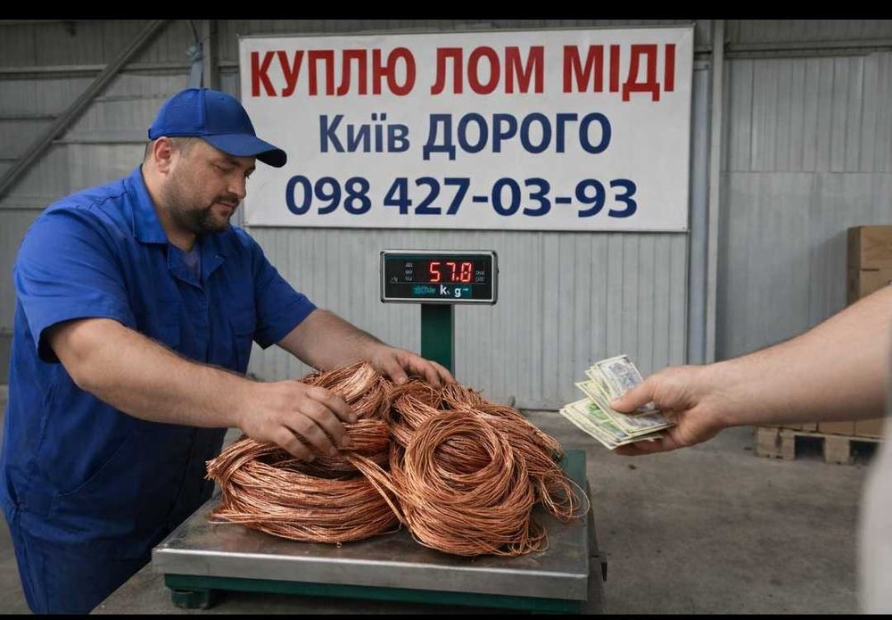 Сдать лом Міді Київ, Здати лом Міді, лом Алюмінію, лом Латуні, лом свинцю