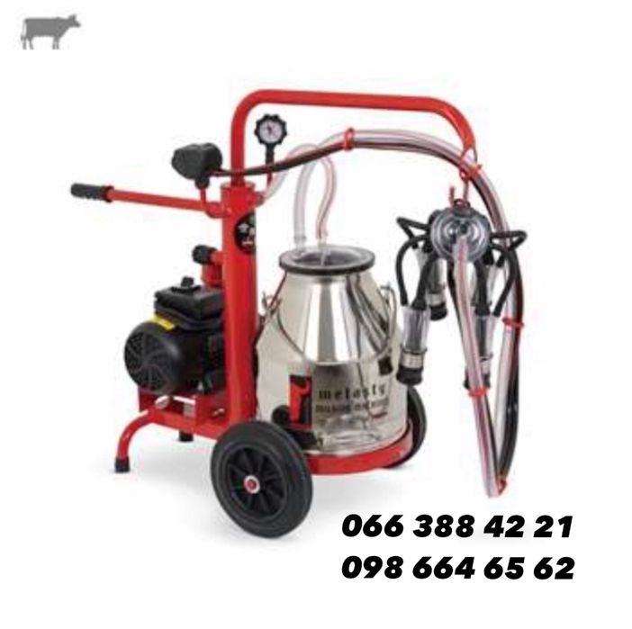 Доїльний апарат Меласті з нержавіючим відром ТЕК-1РК