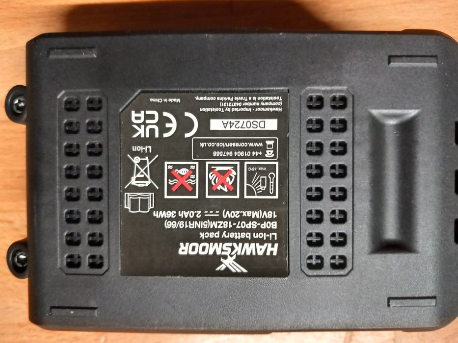 Akumulator Hawksmoor 2.0Ah B0P-SP07-18ZM 18V