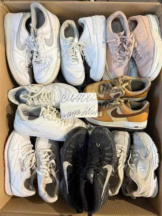 buty uzywane box 20kg okolo 30 par marki premium zwroty