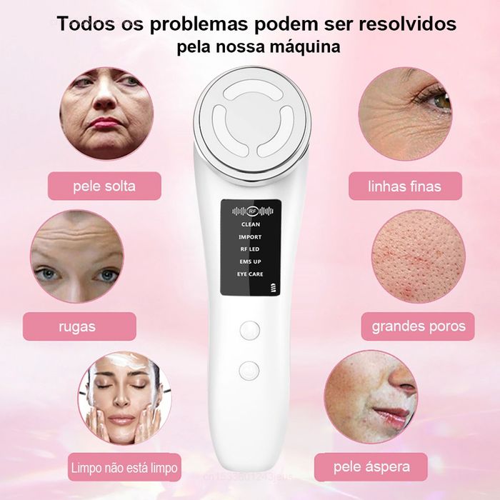 Massajador facial 5 em 1 Anti-envelhecimento/Lifting Facial SELADO