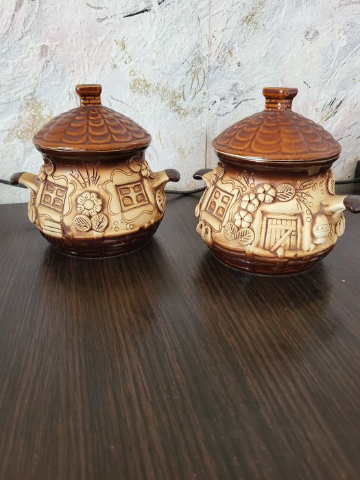 Вазочка-конфетница,горшочки, статуэтка