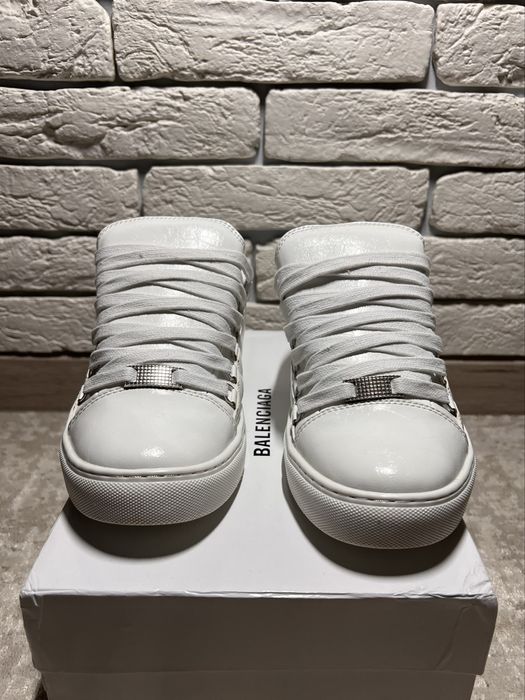 !ТЕРМІНОВО! Білі кросівки Balenciaga Arena Low / кроссовки balenciaga / кросівки баленсіага арена / кеди баленсіага
