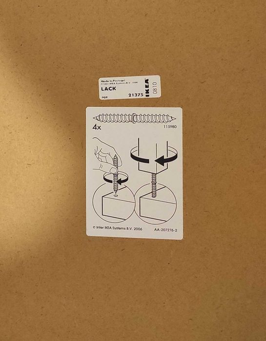 Mesa de apoio LACK IKEA