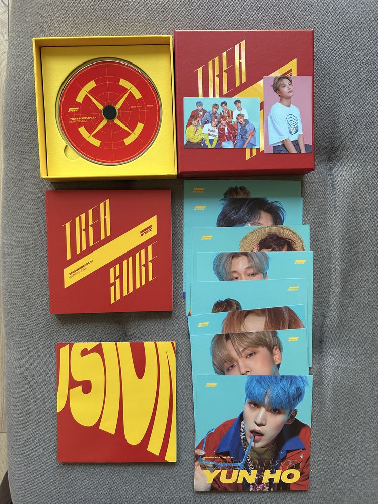 Kpop album ateez - treasure ep. 3 one to all Grzybowo • OLX.pl