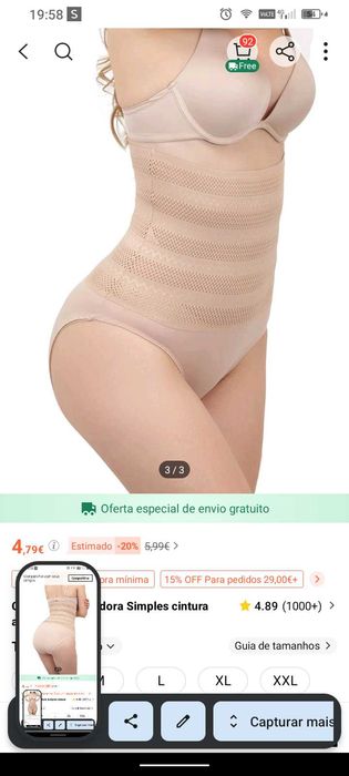Vendo cintas modelagem de corpo