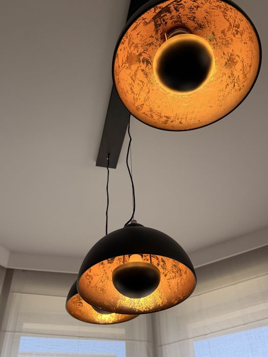 Lampa sufitowa Trio Atelier czarno złota