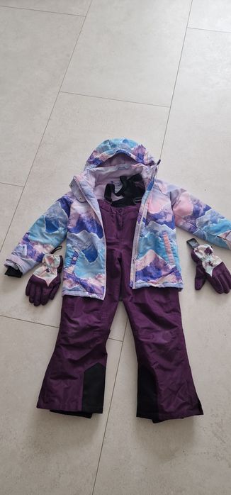 Komplet zimowy narciarski 134/140